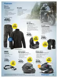 Thansen tilbudsavis Side 29: Læderhandske €299,00, MC-jakke €499,00