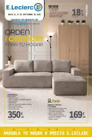 Catálogo E.Leclerc Página 1: Fores - armario 3 puertas y 3 cajones €169,00, Foxter - pie halógeno €18,95