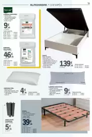 Catálogo E.Leclerc Página 13: Savel - almohada antiacaros €9,95, Juego 4 patas cilindricas €5,95