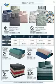Catálogo E.Leclerc Página 15: Sabana bajera de microfibra €2,55, Eco+ - edredon estampado €10,95