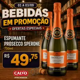 Folheto Calvo Atacadista Página 2: Espumante prosecco sperone €49,75