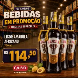Folheto Calvo Atacadista Página 7: Licor amarula africano €114,50