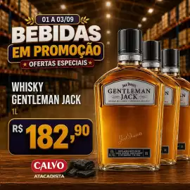 Folheto Calvo Atacadista Página 8: Whisky gentleman jack €182,90