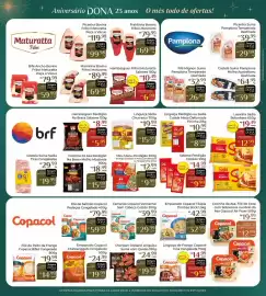 Encarte Dona de Casa Página 2: Linguiça Sadia Churrasco €15,99, Choripan Copacol Linguiça Suína com Queijo €19,99