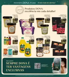Encarte Dona de Casa Página 5: Suco integral de laranja €19,99, Sorvete dona sabores €32,90