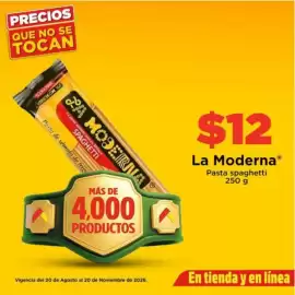 Folleto Bodega Aurrerá Página 2: La moderna - pasta spaghetti €12,00