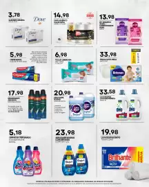 Folheto Mercadão Atacadista semana 36 Página 11: Papel higiênico folha dupla €14,98, Fralda ultra mega babysec €33,98