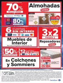 Catálogo Carrefour semana 36 Página 26: Tex home almohada €12.990,00, Colchón juvenil de espuma €39.984,00