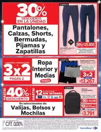 Catálogo Carrefour semana 36 Página 27: Mochila portanotebook €3.791,00, Tex jean básico adulto €25.830,00