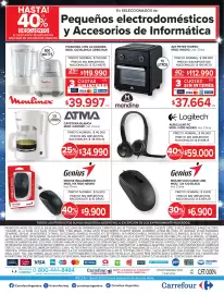 Catálogo Carrefour semana 36 Página 32: Atma cafetera blanca €34.990,00, Moulinex picadora con licuadora €39.997,00