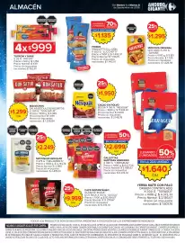 Catálogo Carrefour semana 36 Página 5: Lucchetti fideos spaguetti/tallarín €1.135,00, Taragui yerba mate con palo €1.640,00
