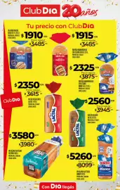 Folleto Supermercados DIA semana 36 Página 10: Deli pan pan blanco lacteado €3.580,00, Lactal pan de mesa blanco €2.350,00