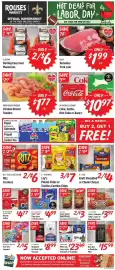 Rouses weekly ad week 36 Page 1: Half Boneless Pork Loin €1,99, Ritz Crackers €6,00