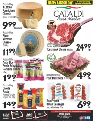 Cataldi Fresh Market flyer (valid until 8-09)