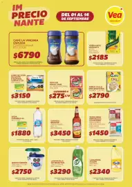 Catálogo Supermercados Vea Página 2: Brahma cerveza chopp rubia €3.450,00, Tang jugo en polvo €275,00