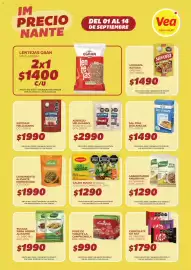 Catálogo Supermercados Vea Página 6: La campagnola puré de tomate €990,00, Maggi caldo de verduras €1.290,00
