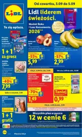 Lidl gazetka Strona 1: Banany luzem €2,99, Masło ekstra z Polskiej Mleczarni €1,49