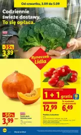 Lidl gazetka Strona 40: Brokuły polskie €3,89, Pomidory truskawkowe €6,49