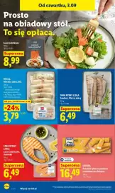 Lidl gazetka Strona 58: Łosoś sałatkowy ArcticFish €8,99, Sandacz filet ze skórą Targ Rybny Lidla €6,49