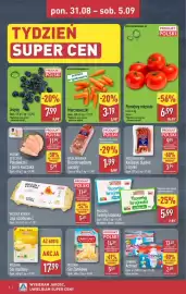 ALDI gazetka tydzień 36 Strona 4: Marcheweczki €3,19, Napój jogurtowy Danone Actimel 6-pak €13,49