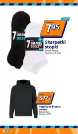 Action gazetka tydzień 36 Strona 12: Rozpinana bluza z polaru €37,95, Skarpetki stopki 7 par €7,95