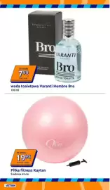 Action gazetka tydzień 36 Strona 15: Woda toaletowa Varanti Hombre Bro €7,99, Piłka fitness Kaytan Średnica 65 cm €19,95