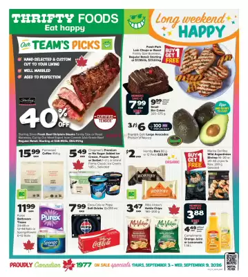 Thrifty Foods flyer (valid until 9-09)
