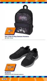 Catalogue Action semaine 36 page 21: Baskets €11,95, K-Pop Demon Hunters Sac à dos €4,95