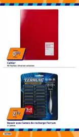 Catalogue Action semaine 36 page 26: Seyes Cahier €0,99, FERRUM Rasoir €2,19
