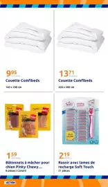 Catalogue Action semaine 36 page 27: Pinky Bâtonnets à mâcher pour chien €1,59, Soft Touch Rasoir €2,19