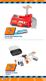 Catalogue Action semaine 36 page 33: Hot Wheels Circuit City €7,95, Malette à outils €6,95