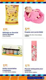 Catalogue Action semaine 36 page 34: Poupée avec porte-bébé €5,49, Choco Moment Mélange au chocolat €1,99