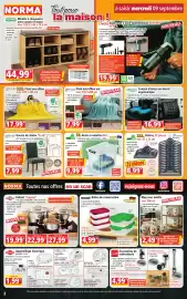 Catalogue Norma semaine 37 page 2: Bella casa Plaid microfibre uni €7,99, Bella casa Plaid microfibre €17,99