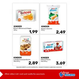 Volantino Iper Tosano settimana 36 Pagina 10: Kinder Brioss classico €2,49, Kinder Pan&cioc €2,89