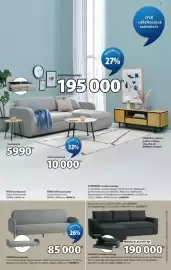 JYSK akciós újság hét 36 Oldal 7: Paradis kanapéágy €85.000,00, Marslev sarokkanapéágy €190.000,00