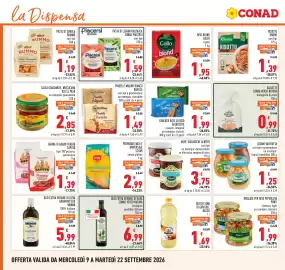 Volantino Conad Pagina 12: PASTA DI SEMOLA RUMMO €1,19, PIADELLE MULINO BIANCO BARILLA €1,49