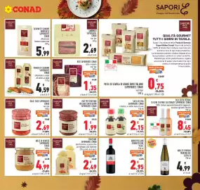 Volantino Conad Pagina 15: PASTA DI SEMOLA DI GRANO DURO ITALIANO SAPORI&IDEE CONAD €0,75, SANDWICH SAPORI&IDEE CONAD €2,69