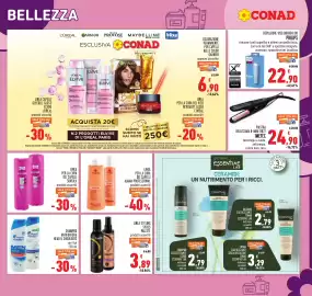 Volantino Conad Pagina 21: LINEA STYLING SYOSS PALETTE €3,89, SHAMPOO ELASTICIZZANTE CONAD ESSENTIAE LAB €2,79