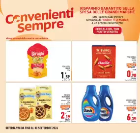 Volantino Conad Pagina 26: DETERSIVO LIQUIDO PER LAVATRICE DASH €6,39, Crostatine Mulino Bianco Barilla €2,19