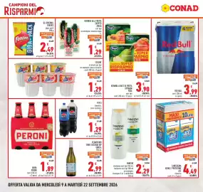 Volantino Conad Pagina 4: CANDEGGINA IGIENE E PROTEZIONE ACE €4,49, PEPSI classica, zero zucchero €1,29