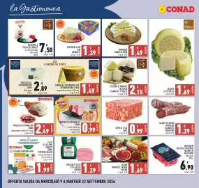 Volantino Conad Pagina 8: Caciotta La Pecorella €1,69, Formaggio Camoscio d'Oro €1,49
