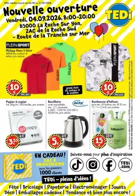 TEDi (valable jusqu'au 7-09)