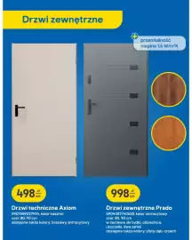 Castorama gazetka Strona 11: Drzwi techniczne Axiom €498,00, Drzwi zewnętrzne Prado €998,00
