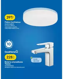 Castorama gazetka Strona 11: Bateria umywalkowa GoodHome Teesta €228,00, Plafon Carthamus €39,98