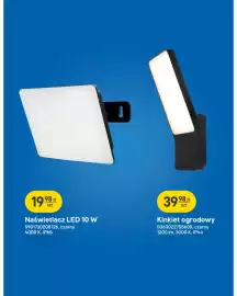 Castorama gazetka Strona 12: Kinkiet ogrodowy €39,98, Naświetlacz LED €19,98