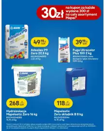 Castorama gazetka Strona 12: Hydroizolacja Mapelastic Zero Mapei €268,00, Klej Adesilex P9 Zero Mapei €49,98