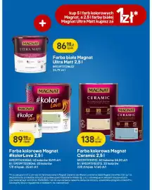 Castorama gazetka Strona 3: Farba biała Magnat Ultra Matt €86,98, Farba kolorowa Magnat #kolorLove €178,00