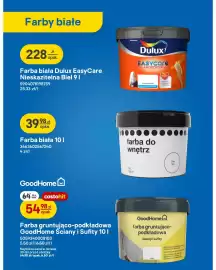 Castorama gazetka Strona 5: Farba biała €39,98, Farba gruntująco-podkładowa GoodHome Ściany i Sufity €54,98