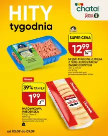 Chata Polska gazetka tydzień 36 Strona 1: Parówkowa wiedeńska Olewnik €1,99