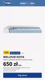 JYSK gazetka Strona 3: Materac piankowy Wellpur Kvita bardzo twardy €650,00